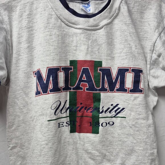 Miami University Vintage T-Shirt Medium - Picture 1 of 5